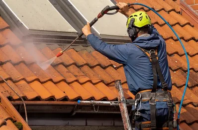 Démoussage et hydrofuge de toiture à Samonac